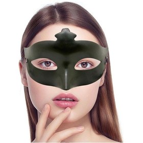 Resim Haki Yeşil Renk Masquerade Kostüm Partisi Venedik Balo Maskesi Renkli 