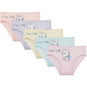 Resim 5'li Kız Çocuk Külot 41623tt Sarı 