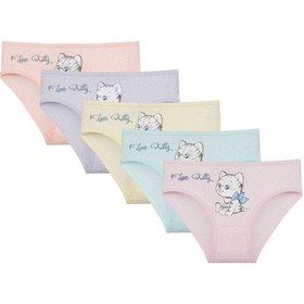 Resim 5'li Kız Çocuk Külot 41623tt Sarı 