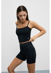Resim Urban Beat Shavonte Kadın Esnek Ve Yumuşak Dokulu Göğüs Altı Biyeli Pedli Siyah Büstiyer siyah 