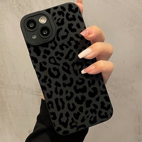 Resim Yeni Siyah Leopar Desenli Telefon Kılıfı, Düşmeye Karşı Mat Tasarım, Iphone 16 Pro Max/15/14 Plus/13/12/11 için Uygundur. 