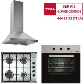 Resim THOR London Teka Inox Ankastre Set (TO 663 SS-SSE 64600 KBC IX-ACW 63020 KOS IX) 