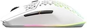 Resim SteelSeries Aerox 3 Wireless Snow Gaming Mouse - TrueMove Air Optik Sensör - 68 Gram - Suya Dayanıklı - Beyaz 