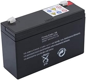 Resim ATEX AX6-12 6V Volt - 12Ah Amper Bakımsız Kuru Akü 