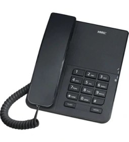Resim Karel TM140 Koyu Gri Analog Telefon PSTN Uyumlu 