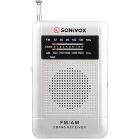 Resim SONIVOX VS-R115 GÜMÜŞ RENK CEP TİPİ ANALOG FM RADYO 