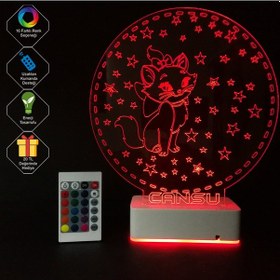 Resim Çocuklara Özel 3D Kedi Ve Yıldızlar Masaüstü (458693959) 