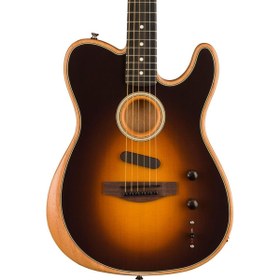 Resim Fender Acoustasonic Player Telecaster Elektro Akustik Gitar - Shadow Burst / Rosewood 