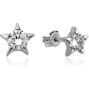 Resim Caelo Gümüş Tek Taşlı Yıldız Çivili Kadın Küpe 