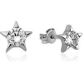 Resim Caelo Gümüş Tek Taşlı Yıldız Çivili Kadın Küpe 