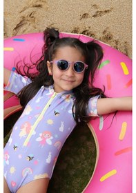 Resim Soleda UV Korumalı UPF 50+ Bebek Çocuk Mayosu Fairy Garden Lila 