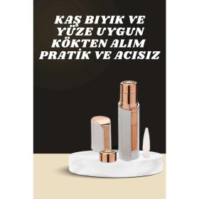 Resim İlk El Grup Kaş Bıyık ve Yüz Epilasyon Aleti ve Titreşimli Yüz Temizleme Masaj Aleti Ikili Set 