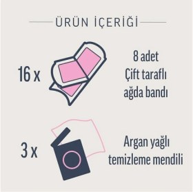 Resim Bikini ve Koltuk Altı Için 16'lı Profesyonel Ağda Bandı, Rahat ve Temiz Kullanımlı 