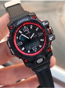Resim Joefox Küçük Kasa Digital Ve Analog 2 Yıl Garantili Kronometre+takvim+alarm+çoçuk Kol Saati Je.cbk21 Kırmızı - Siyah 