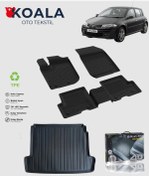 Resim Renault Megane 2 Hatchback 2004-2008 Uyumlu Sahler Paspas + Bagaj Havuz Seti 