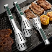 Resim 1 adet Dayanıklı Paslanmaz Çelik Barbekü Maşası - Ergonomik Kaymaz Tutuşlu - Izgara Yapımı, Salata Hazırlama ve Kamp için Mükemmel - Et, Sebze ve Daha Fazlası İçin Çok Amaçlı Mutfak Aracı, Pişirme Maşaları 