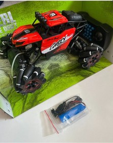 Resim Uzaktan Kumandalı Şarjlı Off Road Arazi Kırmızı Renk Araba 1:16 Ölçütlü 26x15 Cm 2.4 Ghz Full Kırmızı 