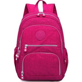 Resim Sones Sırt Çantaları Okul Sırt Çantası Genç Kızlar İçin Kadın Dizüstü Bilgisayar Çantası Seyahat Çantası, Boyut: 27x13x37cm T1368 Şarap Kırmızısı Diğer 