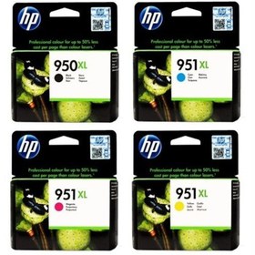 Resim HP 950XL HP 951XL ORİJİNAL KARTUŞ 4'LÜ SET CN045 CN046 CN047 CN048 