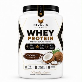 Resim NIVALIS LABS Whey Protein Hindistan Cevizi Aromalı 1000g 33 Servis 