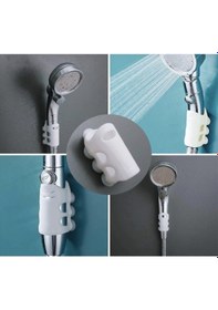 Resim Vantuzlu Duş Başlığı Tutucu Slikon Vakumlu Vilada Süpürge Duş Baş Diğer 