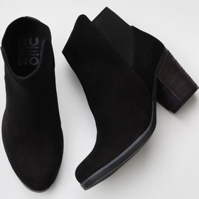 Resim Bueno Shoes Siyah Siyah Nubuk Kadın Topuklu Bot 01wp1500 