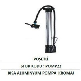 Resim Kısa Alüminyum Pompa Kromaj Renkli Plastik Hortumlu Yüksek Basınç 