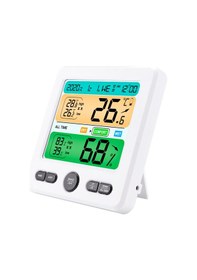 Resim Maiyame Dijital Higrometre İç Mekan Termometre Renkli Lcd Ekran Sıcaklık Nem Ölçer Üst/alt Sınır A 