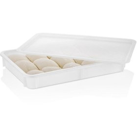 Resim GastroPlast 4 Adet Polipropilen Pp 600x400x100 Mm Pızza Ve Hamur Teknesi ( Kapakları Dahil ) 