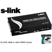 Resim sl-hv67 Hdmı To Vga+ypbpr Çevirici Adaptör S-Link