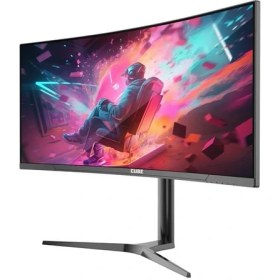 Resim 34 Cube PA-34V165C Va 1ms 165HZ HDMI Dp Type-C USB 2k Wqhd 3440X1440 Freesync Curved Yukseklık Ayarı Vesa Rgb Sıyah Gamı 