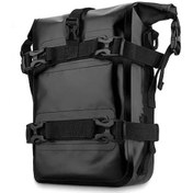 Resim Maiyame Ipx-7 Su Geçirmez Motosiklet Çerçeve Çantası, Ayarlanabilir Omuz Askılı, 8l Büyük Kapasiteli, Siyah Siyah 