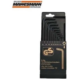 Resim Mannesmann 18100 Allen Anahtar Seti Torx, 9 Parça 