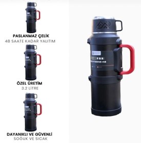Resim safe Paslanmaz Çelik 3.2 Termos Sıcak Ve Soğuk Yalıtım 