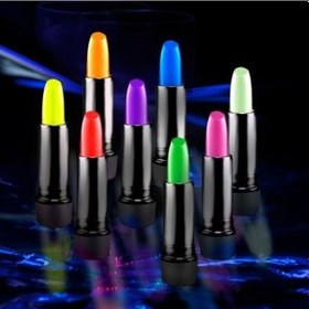 Resim Karanlıkta Parlayan Yanan Uv Neon Ruj Yüz Boyama 6 Adet 6 Renk - Mg-874080 
