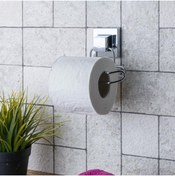 Resim Evistro Banyo Tuvalet Kağıdı Askısı Paslanmaz Krom Yapışkanlı Easyfix 