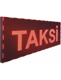 Resim Sanec LED Tabela 16X32 cm Çift Taraflı Kırmızı Kayan Yazı-Wifi 