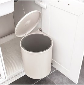 Resim Hafele Fıx II Çöp Kutusu İpli Krem Beyaz 13lt Beyaz 