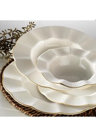 Resim Kütahya Porselen Milenda 83 Parça Milenda Yemek Takımı 