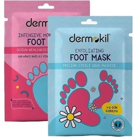 Resim Dermokil Peeling Etkili Soyulabilir Ayak Maskesi 30 ML + Yoğun Nemlendirici Ayak Maskesi 30 ML 