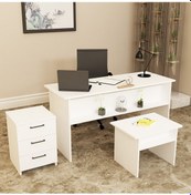 Resim KALENDER DEKOR MERKÜR-1-2-3 OFİS BÜRO MASASI TAKIMI MRK01 