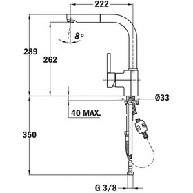 Resim Teka ARK 938 BLACK Evye Armatürü 