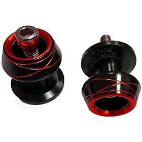 Resim 8 Mm Parçalı Kırmızı Sehpa Yüzüğü Siyah 