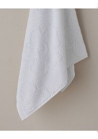 Resim English Home Velvet Bloom Pamuk Yüz Havlusu 50x80 Cm Beyaz Beyaz 