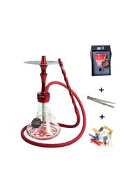 Resim Vikings Model Özel Üretim Nargile Takımı Kırmızı 