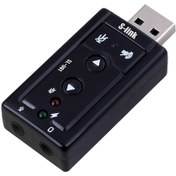 Resim S-Lınk Sl-U61 Usb Ses Kartı 2.0 Çevirici Adaptör (477630846) 