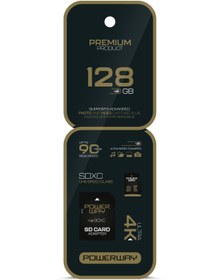 Resim Powerway Premium 128 GB SDXC UHS Class 4K Ultra Hızlı Hafıza Kartı + Adaptör 