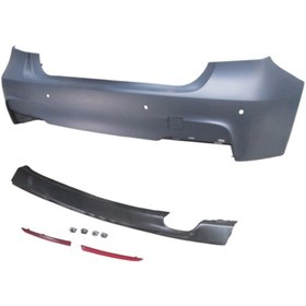 Resim BZT BMW 3 Seri- F30- 12/14; Arka Tampon Astarlı (Sensör Yuvalı/Karlikli/Reflektörlü) A51128056498S1 