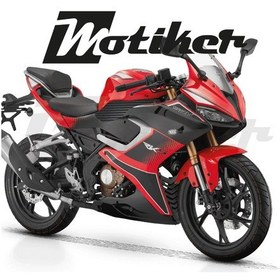 Resim Rks Srk 125r Orta Şase Üstü Karbon Detay Tasarımı Sticker Etiket Modeli 