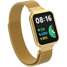 Resim Xiaomi Redmi Watch 2 Lite Zore KRD-58 Metal Kordon - Rose Gold 